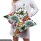 Ambesonne Ocean Fabric by the Yard, Hawaiian Surfer on Wavy Deep Sea Retro Style Palm Trees Flowers Surf Boards Print, Decorative Fabric for Upholstery and Home Accents, 5 Yards, Multicolor